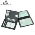 Thin Credit Card Holder PU Leather Black Carbon Fiber Slim RFID Wallets Leather Driver License Cover Holder For Men Card Wallets. 