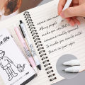 6Pcs/Set 0.5Mm ST Head Smooth Writing Examination Pen Cute Simple Life Black Ink Press Gel Signature Pens Student Office Stationery High Quality Quick Dry Neutral Pens. 