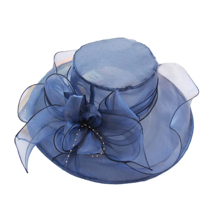 Floral%20Organza%20Wide%20Brim%20Church%20Kentucky%20Derby%20Fascinator%20Lady%20Tea%20Party%20Sun%20Beach%20Hat%20Women%20elegant%20Cap%20-%20Image%205
