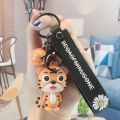 YAOO Funny Cute Tiger Year Cartoon Girls Boys Kids Tiger Key Chains Bag Pendant Decoration Chinese Style Key Ring Car Key Accessories. 