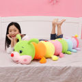 Cater pillar Doll Colorful Long Soft Cushion Educational cat pillow Gift.