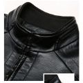 Men Brand Jacket New Spring Autumn Solid Color Fall Soft Leather Jackets Male Fashion Thin Long Sleeves Zipper Coat Clothing.