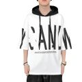 Summer 2022 New Hooded Sweatshirt Short Sleeve T-Shirt Men's Hoodie Student Korean Version Casual Trend Clothes Men.