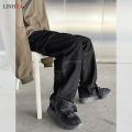 LINHUA Men Wide Leg Jeans Mens Spring cargo pants Hip Hop Streetwear New Loose Straight Baggy Denim Pants Male work jeans.