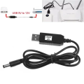 USB Converter DC 5V to 9V /12V USB Step-up Converter Cable + 3.5x1.35mm Connecter For Power Supply/Charger/Power Converter.