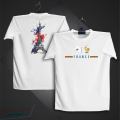 France Short Sleeve Football Jersey For Men - Half Sleeve Eiffel Tower t shirt - France Jersey.