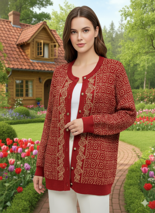 Ladies%20Winter%20Dress%20Solid%20Color%20Long%20Sleeve%20Sweater%20Cardigans%20-%20Image%203