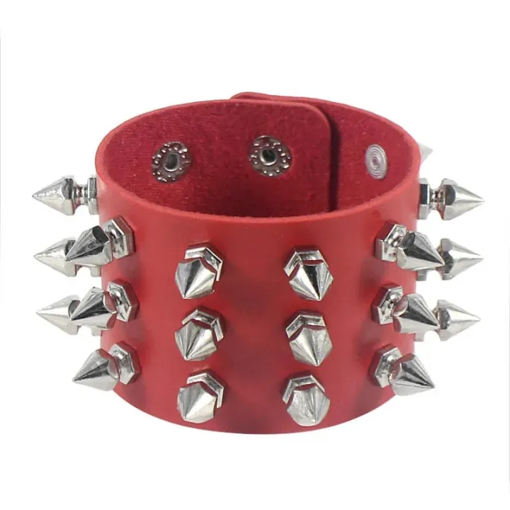 Black%20Leather%20Wristband%20Bracelet%20Cuff%20goth%20gothic%20punk%20bracelets%20women%20men%20metal%20armbands%20cosplay%20can%20be%20adjusted%20jewelry%20-%20Image%205