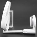 Modern Drill-Free Bathroom Mirror 2 Side Makeup Vanity Shave Mirrors Wall Suction Folding Arm Extend Round Bath Accessories.