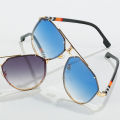 HBK Punk Rimless Sunglasses Men Luxury Brand Steampunk Oval Frameless Sun Glasses for Male Metal Frame Stripe Legs Shade Eyewear. 