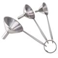 3 in 1 Funnels for Filling Bottles Stainless Steel Small Kitchen Funnel Set for Transferring Essential fluids fluid. 
