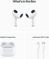 Apple AirPods 3rd Gen-Dubai Version Active Noise Cancellation Bluetooth Earbuds-Air Buds with Type C to Lightning Cable (Made in Dubai).