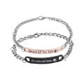 【Daily Necessities For Anyone Store】Bracelet for Couple Gift for Lovers 'Moon My Life My Sun and Stars ' Women Jewelry Long Distance Relationship.