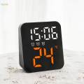 Digital Alarm Clock Bedroom LED Clocks Adjustable Brightness Desk Modern Silent Electronic Desktop Clock LED LED Alarm Clock for Dining Room.