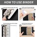 A6 Budget Binder, with Envelopes, for Cash Stuffing Envelopes Binder. 