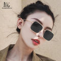 LouisWill Sunglass Retro Big Square Sunglasses For Women Vintage Sun Glass Brand Shades Progressive Metal UV Protection Glasses Silicone Nasal Tray Oversized Fashion Sunglasses For Female Excellent Quality. 