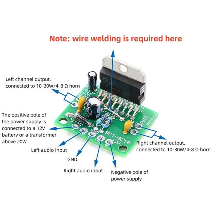 Tda7297%20Power%20Amplifier%20Board%20Dc%2012v%20Digital%20Power%20Amplifier%202.0%20Kit%202-channel%20Diy%20Audio%20Power%20Amplifier%20Board%20-%20Image%203
