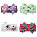 Baby Girls Fashion Hair Bands Bowknots Flower Prints Baby Headband Strong Hair Tie For Girls Toddlers 0-2 Opaska Dla Dziewczynki.