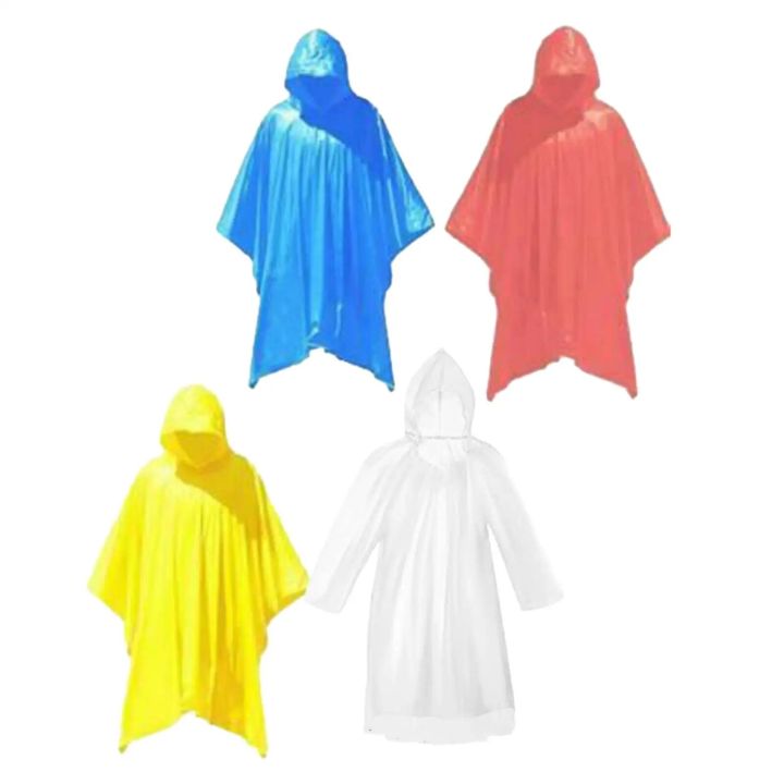 Clear Rain Ponchos Portable Thick Long Raincoat Emergency Ponchos