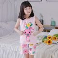 Boys Summer Pajamas Sleeveless Sleepwear Vest Shorts Suit Cartoon Pajamas Sleepwear Sets. 