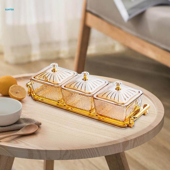 Glass%20Serving%20Tray%20Serving%20Dishes%20for%20Dried%20Fruits%20Easy%20to%20Refill%20Removable%20for%20Home,%20Kitchen%20with%20Stand%20Platters%203%20Compartment%20Food%20Storage%20-%20Image%202