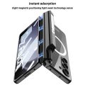 Plating Phantom Case for Samsung Galaxy Z Fold 5 4 3, Magnetic Hinge Protection, [S Pen Holder] [Folding Stand] [HD Tempered Film] Fold5 Fold4 Cover All-Inclusive Casing. 