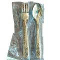 12-piece set of gold stainless steel spoons 6pcs Tea +6pcs frock for the kitchen..
