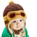 Cute Baby Winter Hat Infant Pilot Cap Toddlers Cool Baby Boys Girls Children Winter Warm Kids Knitted Hats Cap For 0-48 Month. 