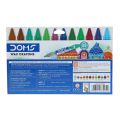 doms wax crayons bi colours 24 shades.