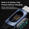 Toocki Type C to Type C Cable 100W PD Fast Charging Charger USB C to USB C Display Cable For Xiaomi POCO f3 Realme Macbook iPad. 