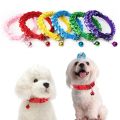 【Atoztide Store】High Quality Dog Lace Collar Lovely For Pet Accessories Adjustable With Bell Pet Supplies.