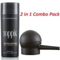 Toppik Hair Building Fiber 27.5g Hair Fiber + Spray Applicator Pump. 