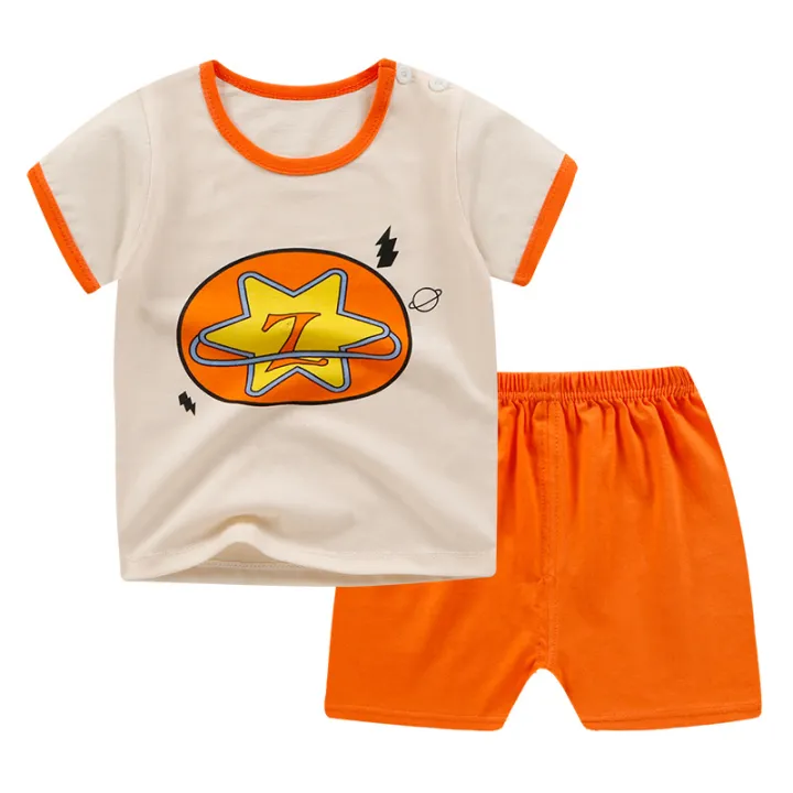 %EF%BC%88NEW%EF%BC%89Children's%20Short-sleeved%20Cotton%20Suit%20Baby%20Boy%20Girl%20Two-piece%20Set%20%20Children's%20New%20T-shirt%20Clothing%20Suit%20-%20Image%203