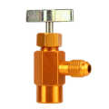 Garage Equipment Bottle Opener Valve Tool High Accuracy 1/4 SAE Thread for Refrigerant Bottles 1/2ACME TT1214.