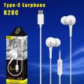 Single earbud－C neutral in-ear C hands-free with microphone KM/K28 machine TYPE headphones dynamic type. 