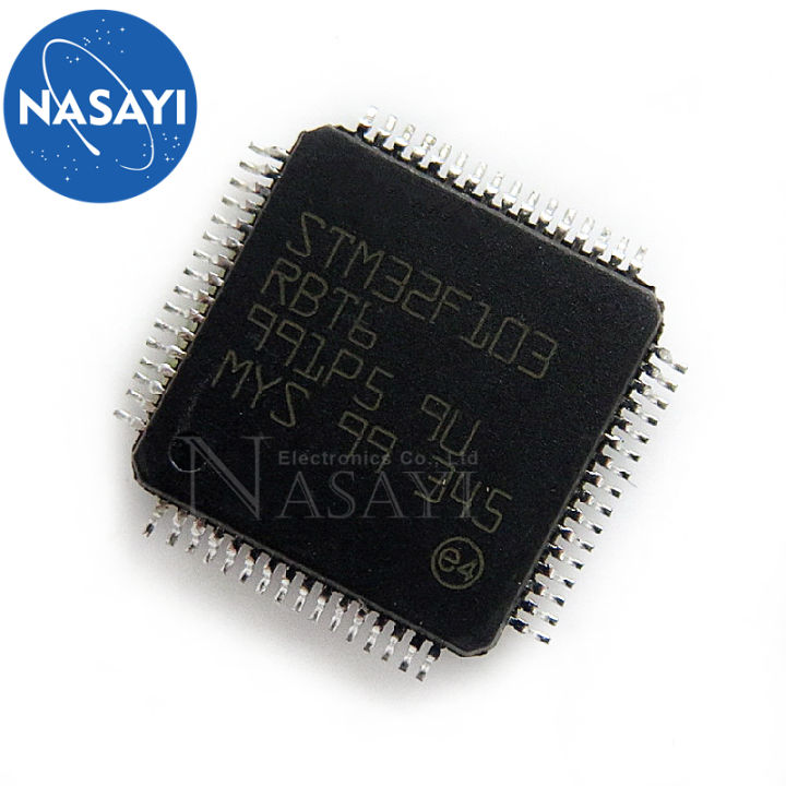 STM32F103RBT6 32-bit Microcontroller IC - LQFP64 128KB Flash Cortex M3 (GCSUPERMARKET)
