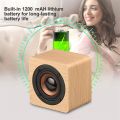 Wooden Speaker Portable Bluetooth Speakers Wood Wireless Subwoofer Stereo Powerful Bass Sound Box Music Player For Phone Laptop. 