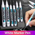 SF 0.7/1/2mm White Permanent Paint Pen Acrylic Maker Waterproof Oily Pens for Wood Rock Plastic Leather Glass Stone Metal Canvas Ceramic Deep Hole Marker. 