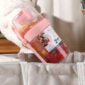 【Fast and Free Delivery】 Double-Layer Portable Salad Cup Oatmeal Cereal Nut Yogurt Salad Cup Container Set With Fork School Lunch Box Food Storage Box. 