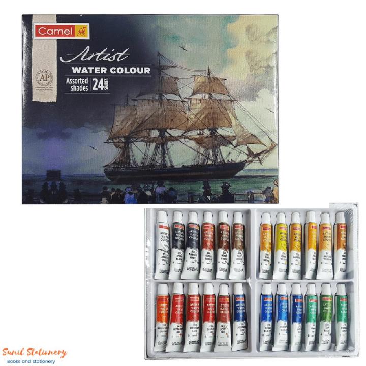 Camel Camlin Kokuyo Artist Water colour tube, Non-Toxic (12 Colours