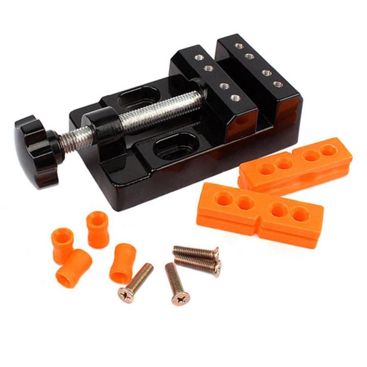 Small Vise Mini Flat Clamp Table Jaw DIY Hand Tools 13.5X6.5X3.6cm