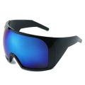 Oversize Fashion Y2k Wrap Around Sunglasses For Men Women Big Frame Black Shades Luxury Brand Design Punk Sun Glasses One Piece.