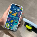 Cartoon cute three-dimensional little monster comes with stand, personalized Case for iPhone 16 15 Pro Max 14 13 12 Pro 11 Soft Cover. 
