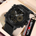SANDA Multi Display Multi Function Watch Dial Visualization Design Trendy Waterproof Men's Watch SD6236. 