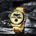 Curren 8384 Military Mens Analog Digital Watch Stainless Steel LED Waterproof Curren Watches 2021 -  Rose Gold. 