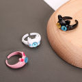 Punk Anime Monster Rings Women Child Friends Funny Animal Adjustable Opening Finger Ring Jewelry Gift.