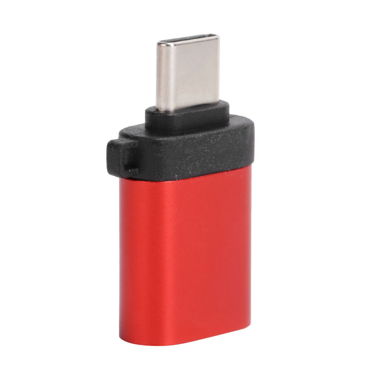 USB3.0 Female to TypeC Adapter Converter Charging Data OTG Stretch Head Without Chain(Red )