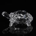 Crystal Glass Turtle : Glass Tortoise for Good Luck Crystal Set of for Wealth and Good Luck Sign Statue Showpiece. 