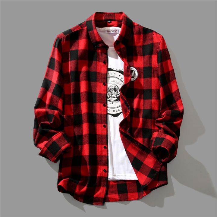 Luxury%20Business%20Black%20White%20Plaid%20Shirt%20Men's%20Korean%20Fashion%20Long%20Sleeved%20Jacket%20Collar%20Slim%20Fit%20Shirts%20And%20Blouses%20For%20Men%20-%20Image%204