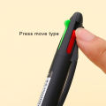 Deli Multifunction Ballpoint Pen 4 in 1 MultiColor Pen 0.7mm Retractable Ballpoint Pens For Marker Writing School Stationery. 